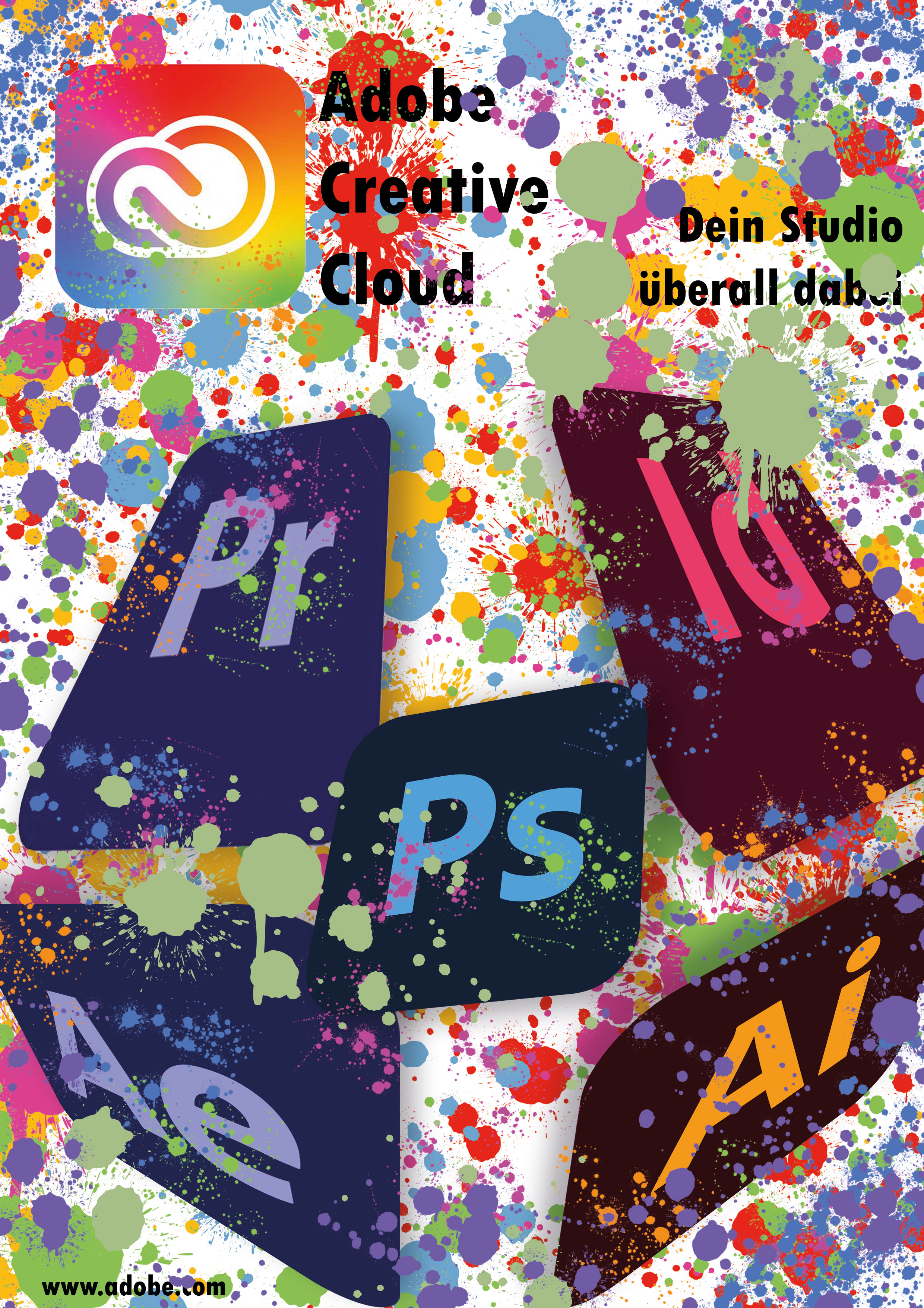 Ein Plakat für Adobe Creative Cloud